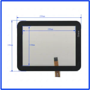 ZhiYuSun XWT234 5-линейный сенсорный экран 10, 4 мм х 236 мм, сенсорное стекло 186 х 236, б/у, САПР, DVD, видео