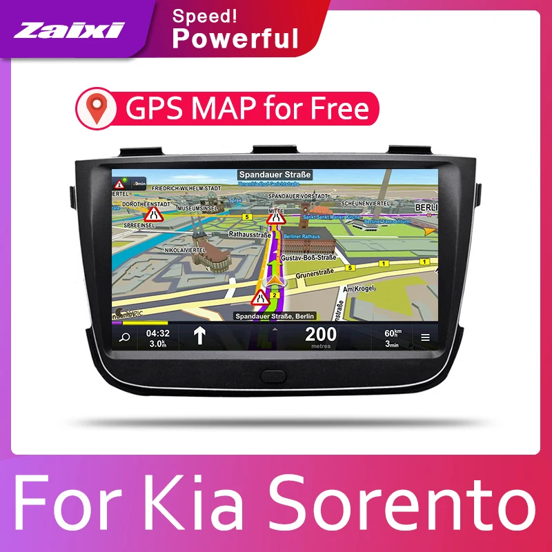  Android 2 Din Car DVD radio Multimedia Video Player GPS MAP For Kia Sorento 2013 2014 Media Navi Na