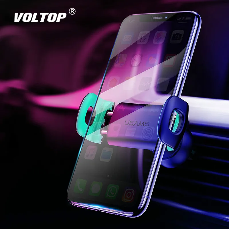 

Car Phone Holder for iPhoneX 8 7 6 Adjustable Air Vent Mount Car Holder 360 Degree Rotation Support Mobile Car Phone Stand