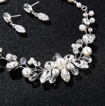 

2set/lots low price high quality crystal diamond jewelry wedding bride set necklace earings (23yy