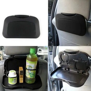 

1Pc Car food tray folding dining table drink holder car pallet back seat water car cup holder