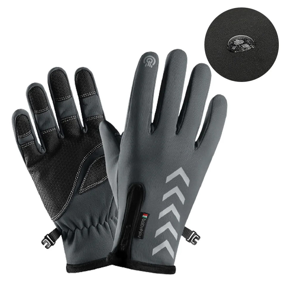

All-Finger Cold And Warm Ski Gloves Winter Outdoor Windproof And Waterproof Padded Touch Screen Cycling Sports Gloves