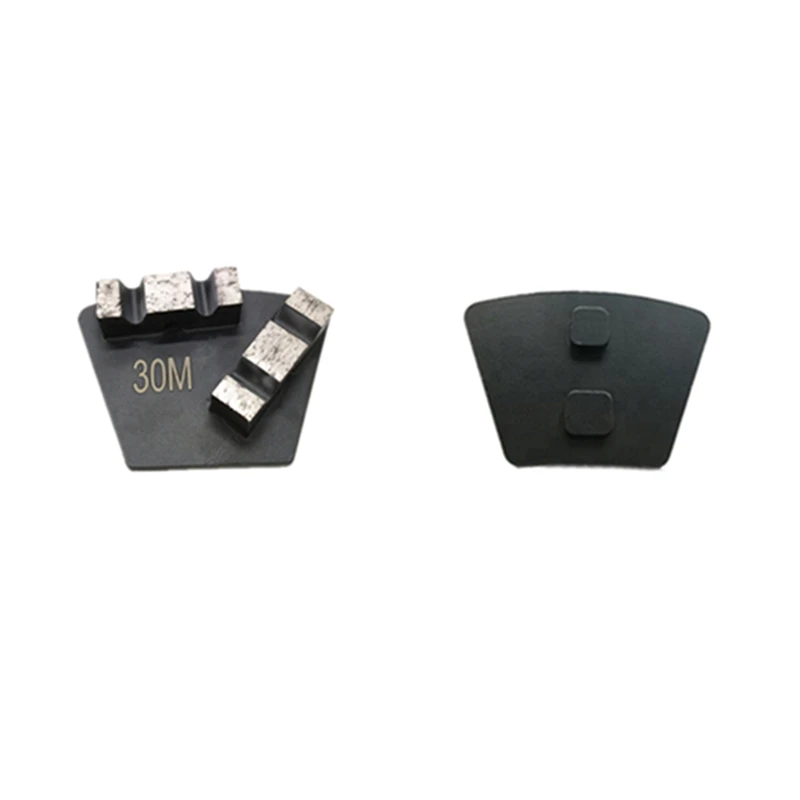 

GT89 Factory Prices Wholesale Diamond Concrete Grinding Pads Two Pins Trapezoid Grinding Block with Two M Shape Segments 12PCS