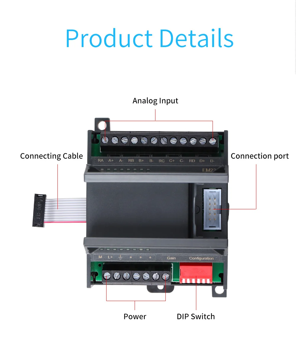 EM231 6ES7 231-0HC22-0XA0 Amsamotion 4AI* 12Bit модуль расширения для Siemens S7-200 PLC 4 канала Вход аналоговый модуль