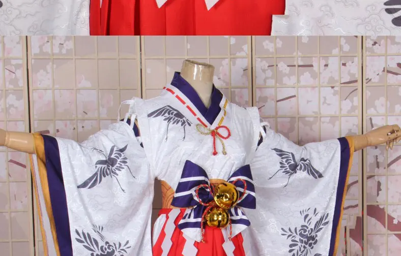 Индивидуальный размер Onmyoji Inarinokami Miketsu голубой костюм для косплея кимоно платье брюки wafuku Униформа костюмы для Хэллоуина аниме одежда