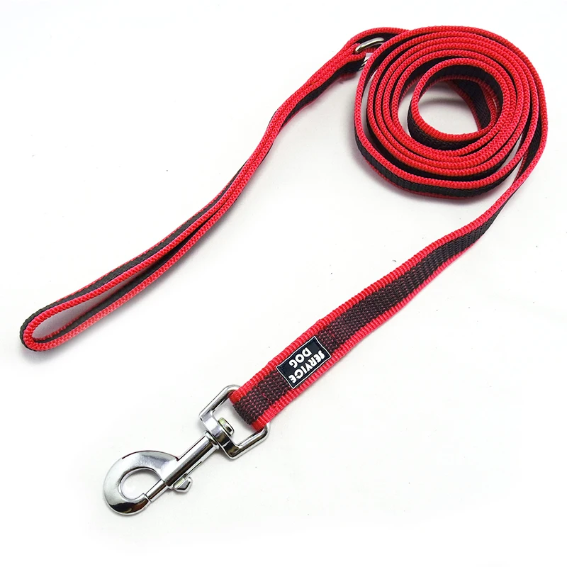 KOMMILIEF Durable Nylon Dog Leash Lead 1-2M Length Pet Training Leash for Medium Large Dogs Outdoor Walk Dog Traction Rope 