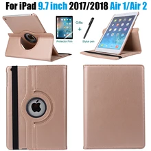 Smart-Cover-Case Funda Coque Apple iPad Rotating-Leather A1823 360-Degree for Air-2 Air-1/5/6/New