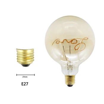

2020 Antique Retro Vintage Edison Bulb E27 Lampada 4w Incandescent Bulb G125 220V Edison Light For Decoration Pendant Lamp