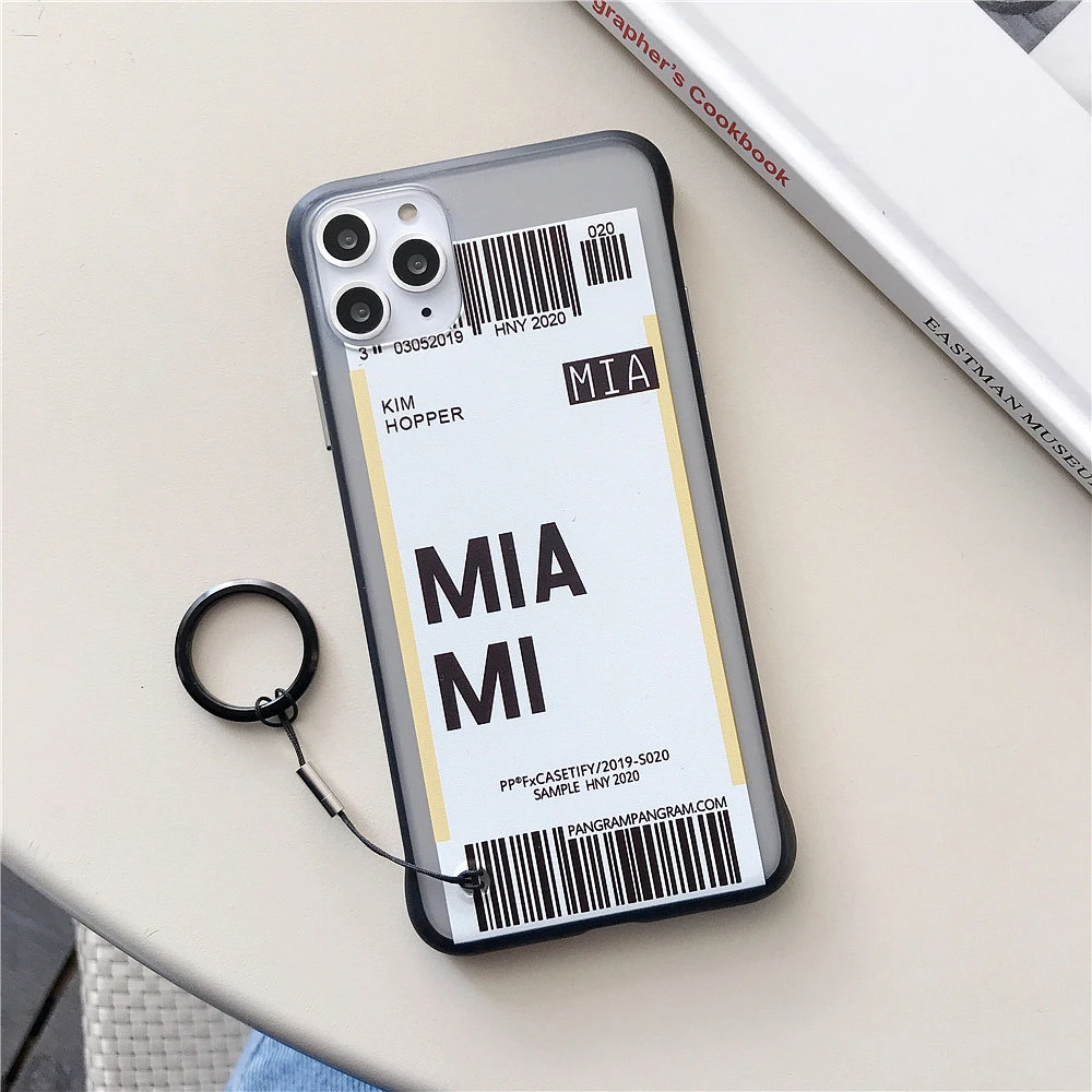 Ins US City Label Bar code Phone Case For iPhone 11 Pro Xs MAX XR X 6 s 7 8 plus Simple letter new York Clear silicon Cover Capa - Цвет: 20