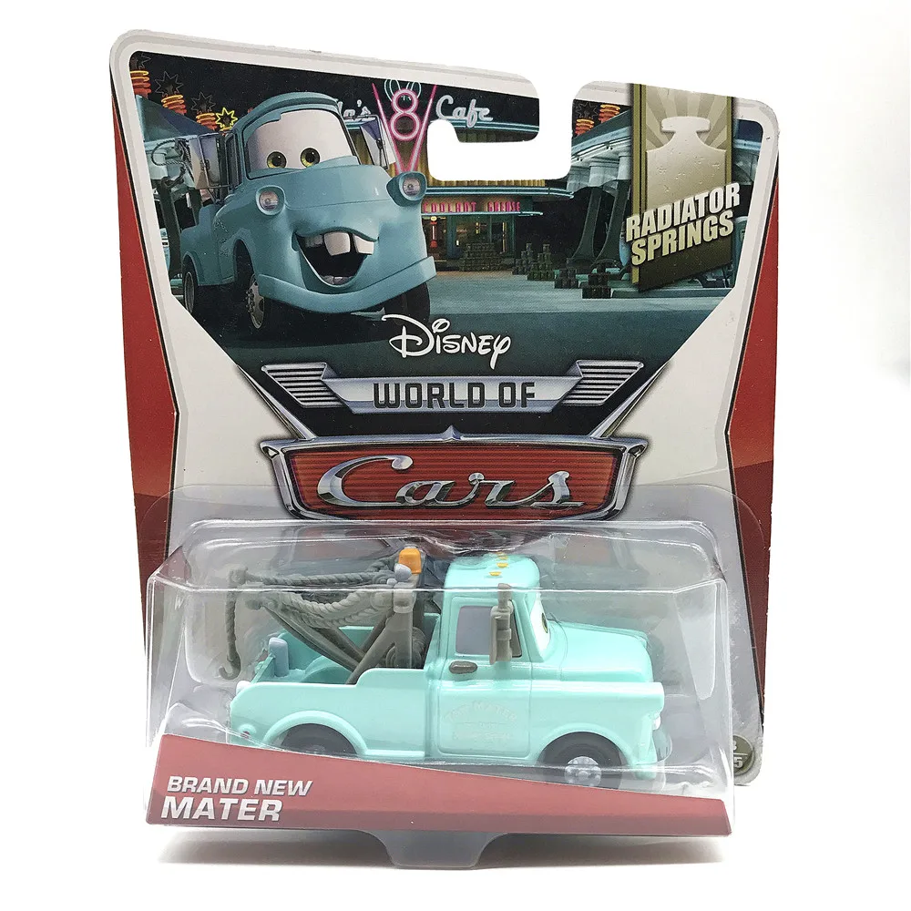 Оригинальная коробка disney машинок пиксара и мак Lightning McQueen MEMO Рохас JR.1: 55 литья под давлением металлический сплав игрушечный автомобиль модель день рождения детей, мальчика подарок