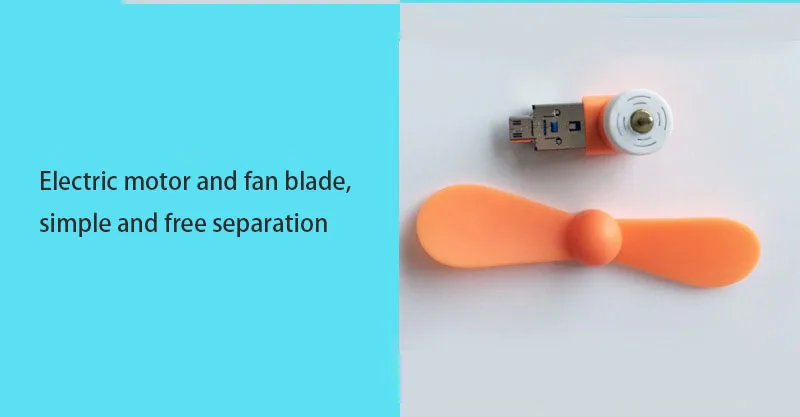 OTG мини-usb вентилятор для Android мобильных телефонов портативных ПК, портативный USB вентилятор с USB и микро USB портами