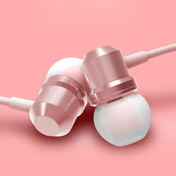 

For Mp3 Mp4 Music Earphones Bass Metal Earphones Hifi Stereo Earphones Sports Cord Earphones With Microphone Earbud#P1