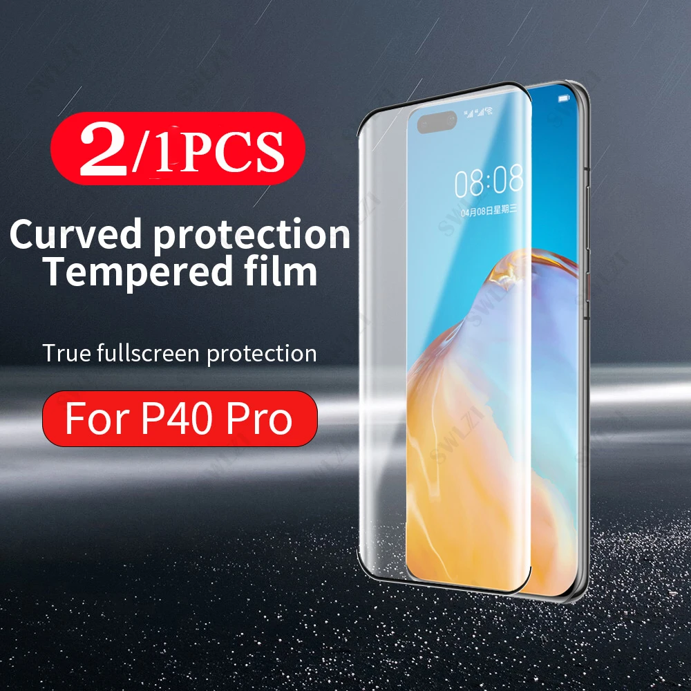 2/1Pcs 9D Glass for Huawei P20 P30 P40 Lite E Tempered Pro Plus Phone Screen Protector Protective Film Smartphone | Мобильные