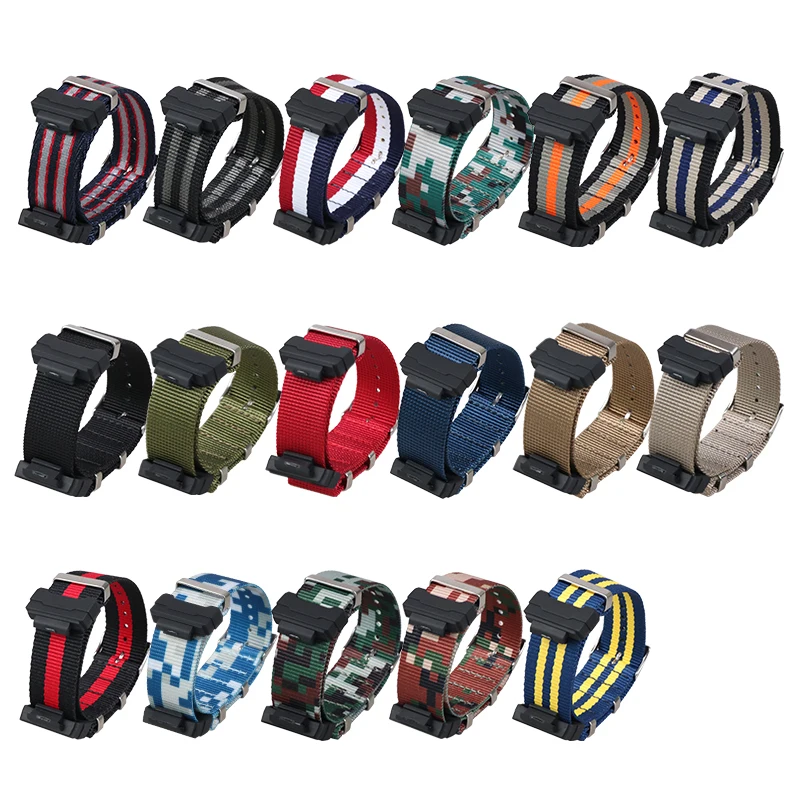 22 мм заменить нейлоновый ремешок для наручных часов G-SHOCK GA110 100 DW5600 GA400 Watch Series с