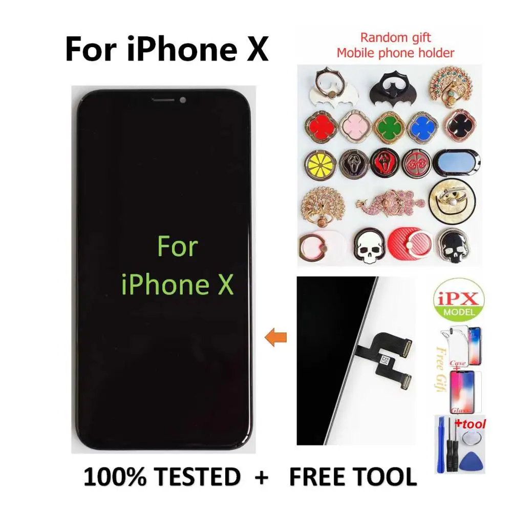

Test Grade For iPhone X XS XR XS Max TFT AMOLED OEM LCD Display Touch Screen Digitizer Replacement Assembly Parts