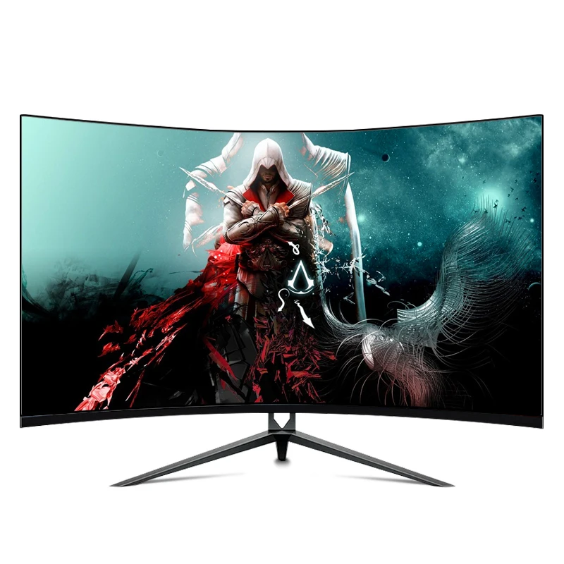 US $349.56 2K 144HZ 32Curved Screen MonitorGamer 25601440p LCD HD Gaming Display Monitor PC For Desktop 1 MS Computer HDMI Monitor Gamer