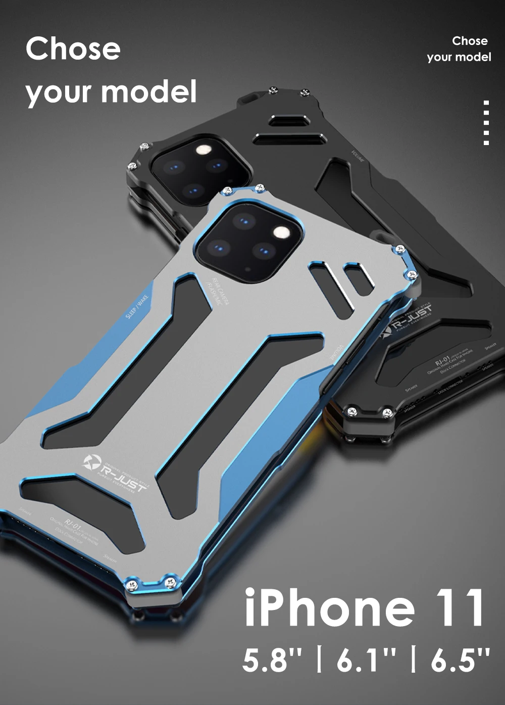 Алюминий воина гундама бронированный чехол "Железный человек" для iPhone 11 Pro Max XS Max XR X/iPhone 8/iPhone 7 Plus чехол для телефона защитный чехол кожаный чехол