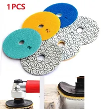 Tampons de polissage 3 étapes pour diamant sec/humide, 4 pouces, 100mm, 1 pièce, disque de polissage pour granit et marbre