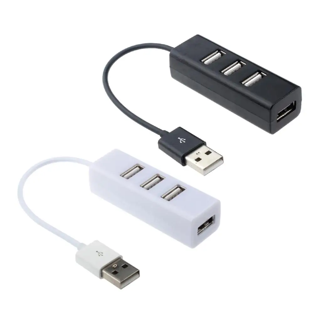 4 портовый USB 2 0 ультратонкий разветвитель для передачи данных расширитель с