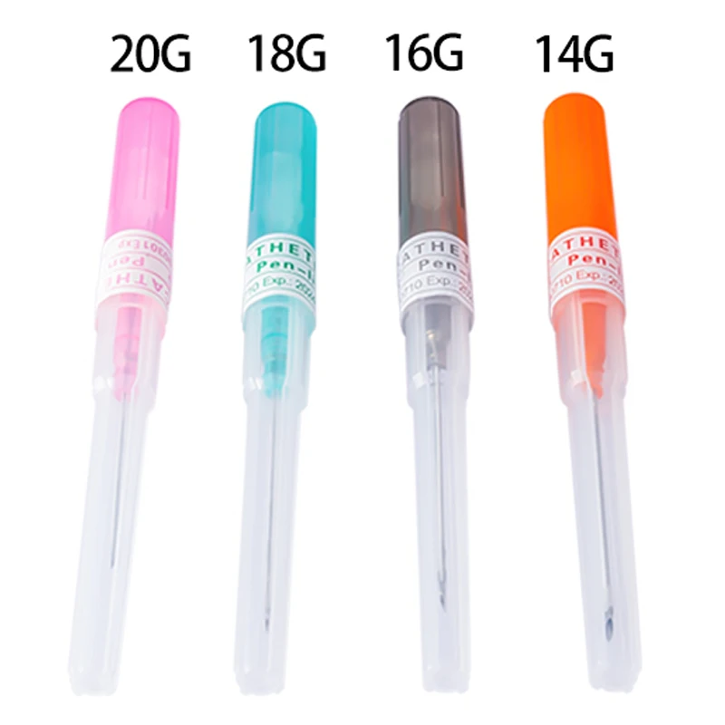 1-4pcs Body Piercing Needles Catheter Cannula Tools Kit Surgical Steel Sterilized Tattoo Needle Nose Lip Jewelry 14G 16G 18G 20G