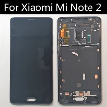 Для Xiaomi Mi Note 2 ЖК-дисплей сенсорный экран с рамкой в сборе запасные аксессуары для Xiaomi Mi Note 2 изогнутый экран