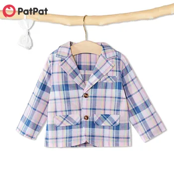 

PatPat 2020 New Spring and Autumn Baby Boy Colorful Plaid Coat Baby Toddler Boy and Girl Jackets & Coats Clothes
