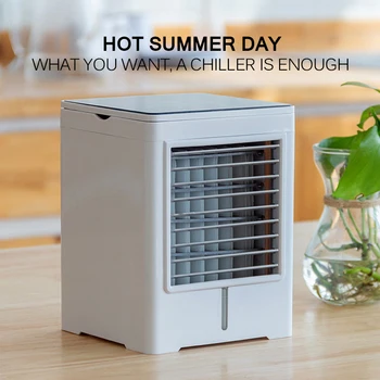

1pc Convenient Air Cooler Fan Portable Digital Air Conditioner Humidifier Space Easy Cool Purifies Air Cooling Fan For Home