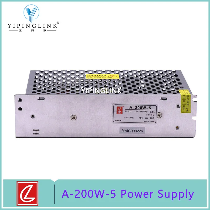 Fonte de Alimentação Czcl Espessura Módulo de Exibição Led 5v 40a 200w Suporta ac 220v240v de Alta Qualidade