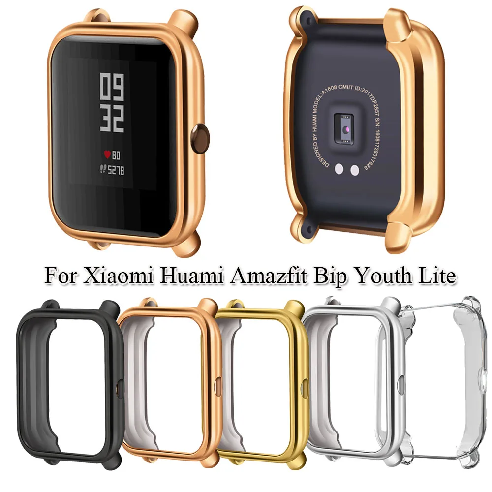 1 шт. роскошный мягкий ТПУ ударопрочный защитный чехол для Xiaomi Huami Amazfit Bip Youth Lite Сменные аксессуары