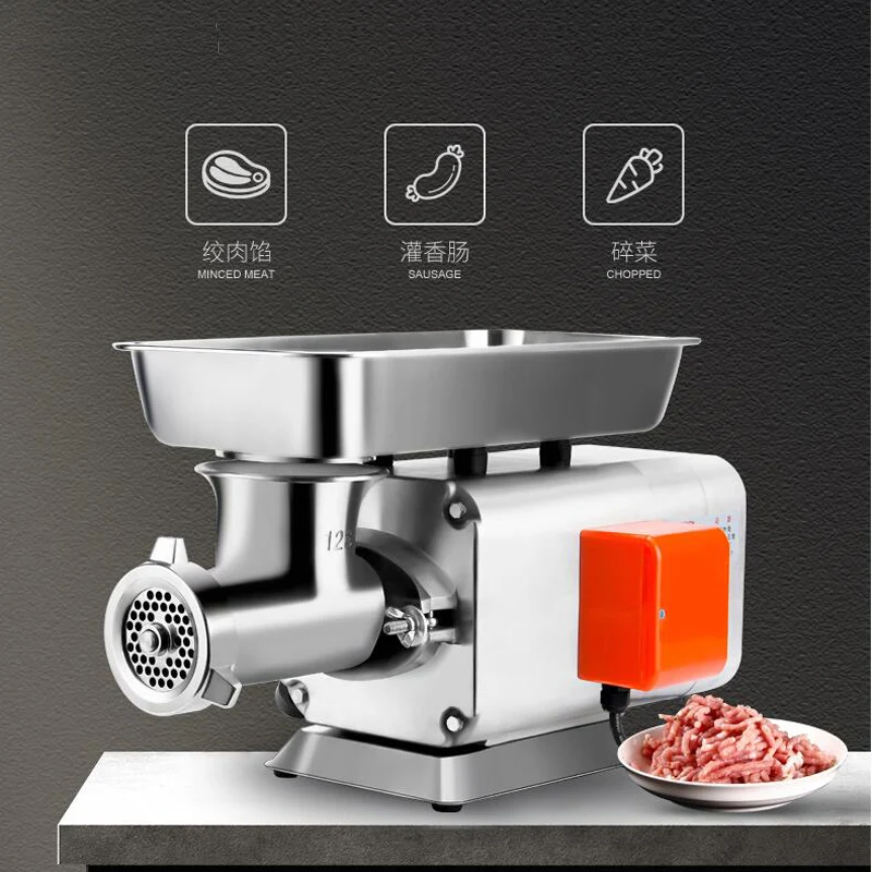 1100W High Quality Stainless Steel Meat Grinders Electric Small Automatic Sausage Chicken Bones Maker Multi functional Mincer