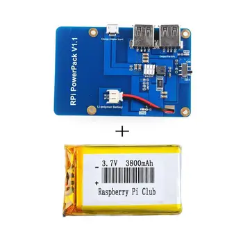 

Lithium Battery Power Supply Expansion Board with Switch for Raspberry Pi 3