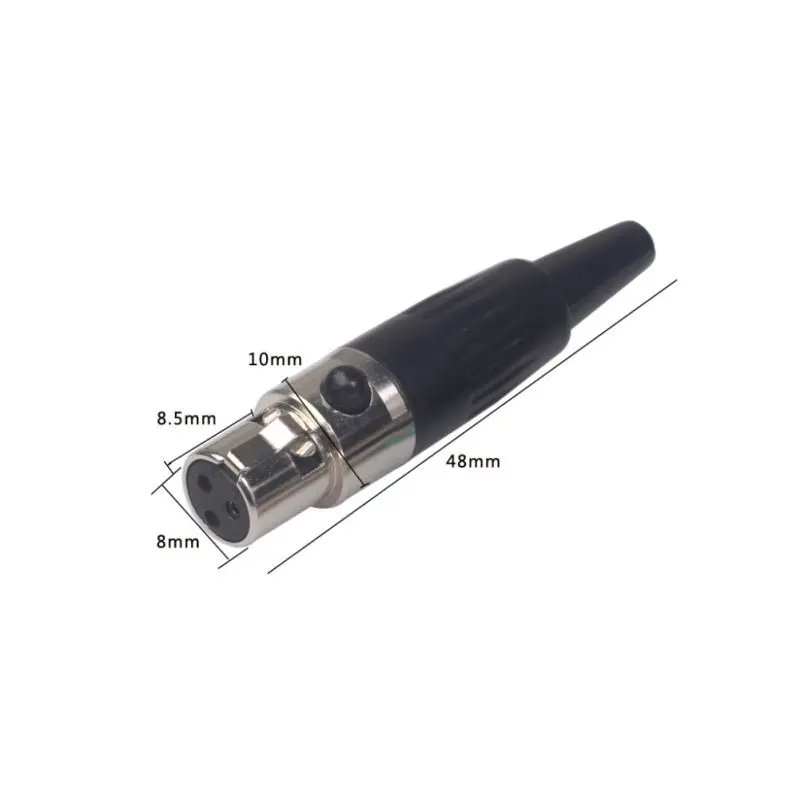 1 пара аудио разъемы 3 Pin Mini XLR Экранирование штекер Адаптер для наушников кабель Шнур