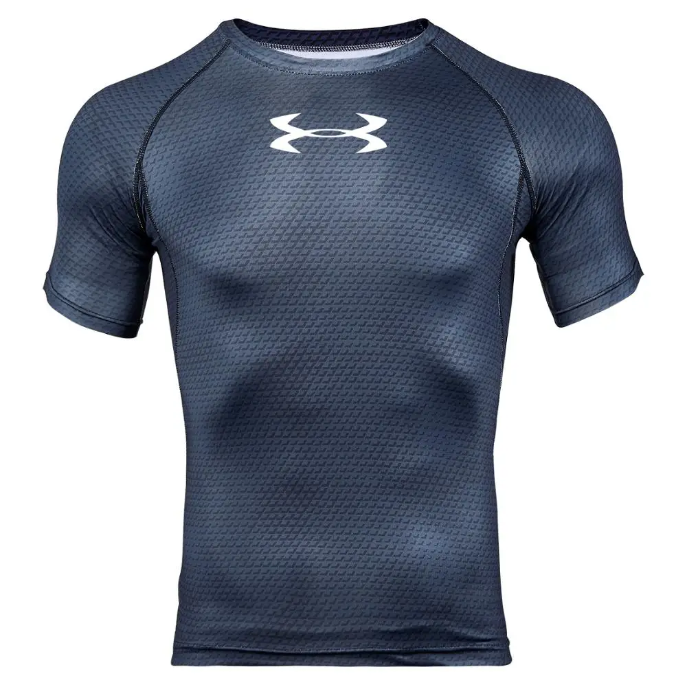 

2019 Sweatshirt Sports T-shirt Men's Short Sleeve Running Shirt Men's Workout Training Tee Fitness Top Sports T-Shirt Rashgard