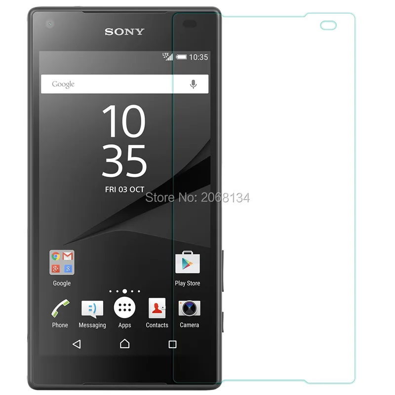 Закаленное стекло 9h для sony xperia z5 compact Оригинальная защитная пленка передняя