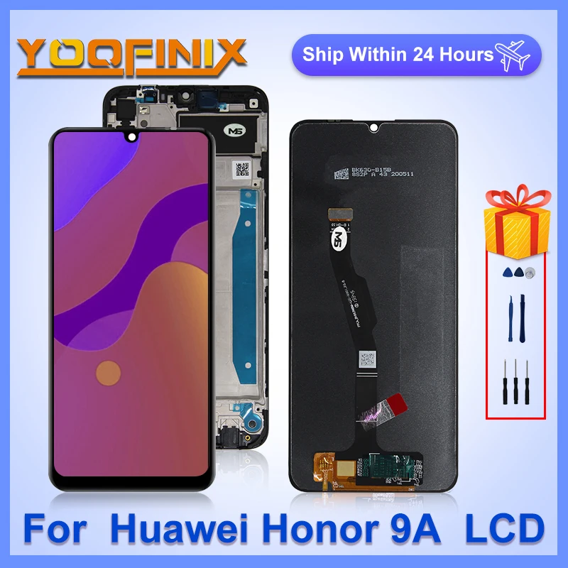 Дисплей 6 3 "для Huawei Honor 9A LCD MOA-LX9N сенсорный экран в сборе запасные части для Y6P 2020