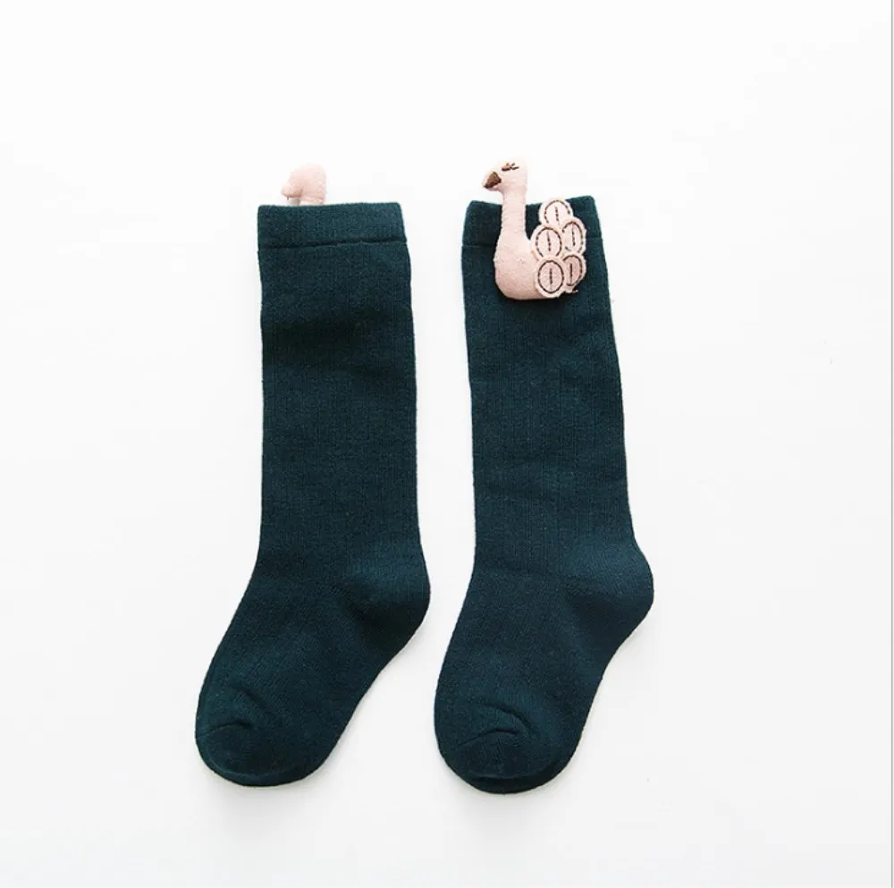 Emmababy Hot Sale Baby Kids Toddlers Knee High Socks Tights Leg Warmer Boy Girl Stockings Six Colors - Цвет: Зеленый