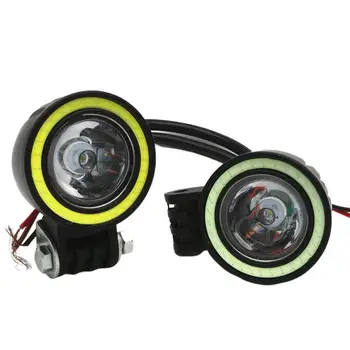 

Car Work Light Universal Led Spotlights Roof Lights Motorcycle Angel Eyes 10w Fog Lights Automobile Steering and fog lamp set