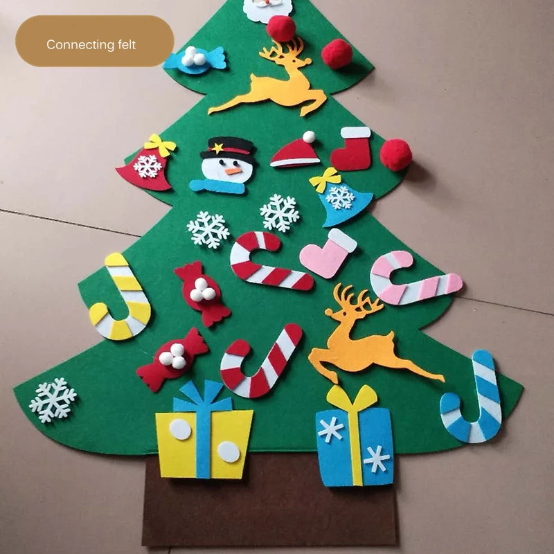 DIY Войлок Рождественская елка кулон детские игрушки Искусственная елка Настенное подвесное украшение Новогоднее искусственное Craf Рождественское украшение для дома