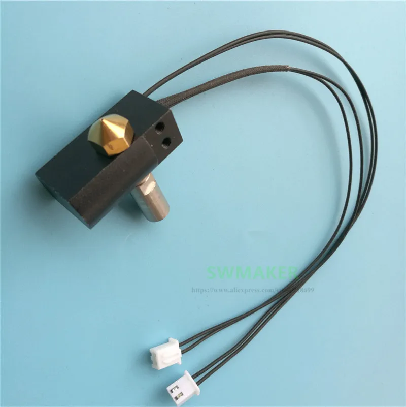 Best Wanhao Duplicator 6 3D printer spare parts D6 MK11 hotend kit +heater cartridge+ PT100 thermocouple set