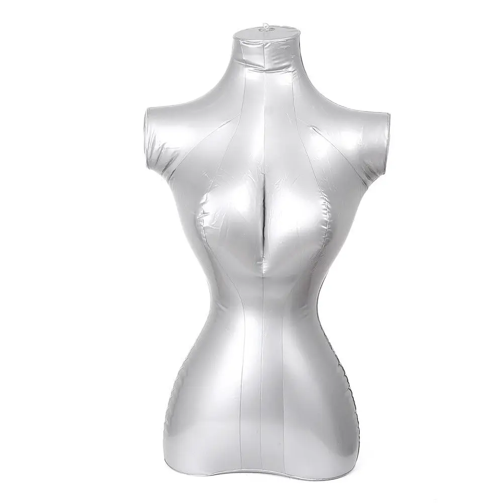 

Female Tailors Body Form Mannequin Display Dummy Torso Inflatable Hang Gray PVC 72cm/28 inch Female Inflatable Model