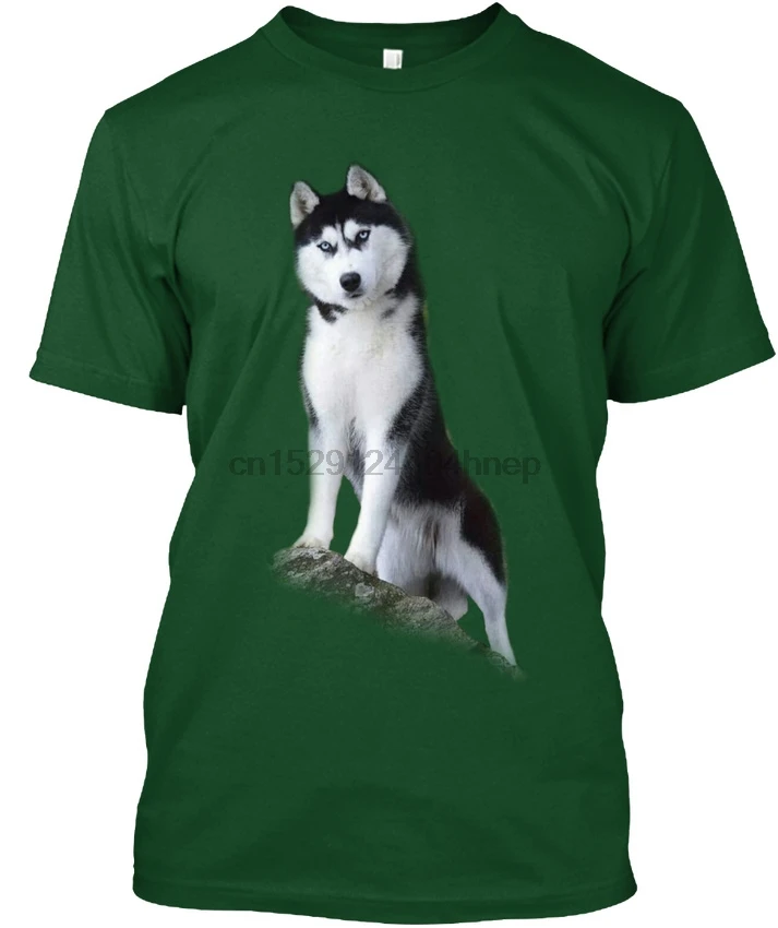 

Siberian Husky Popular Tagless Tee T-Shirt