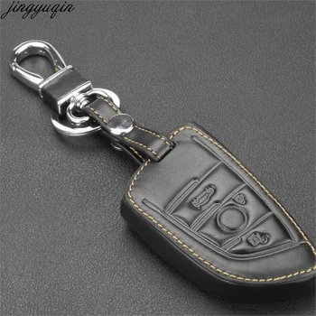 

Leather Key Case Key Cover Key Shell Protector for BMW X1 F48 X3 X4 X5 X6 2016 2017 Protection Cover