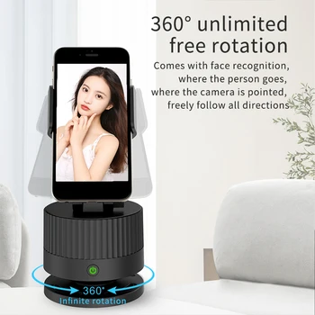 

Home Blogger Video Recording Smart Hands Free Auto Face Tracking Gimbal Stabilizer 360 Degree Rotation Universal AI Composition
