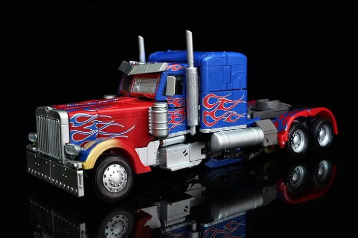 Takara Tomy Трансформеры роботы фильм шедевр MPM04 Оптимус Прайм MPM-4 деформация металла Фигурка Игрушки Коллекции