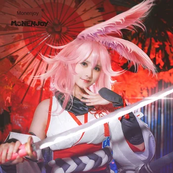 

Anime Honkai Impact 3 Yae Sakura Uniform Cosplay Costume For Women Honkai Impact 3 Cosplay Costume Halloween Christm and wig