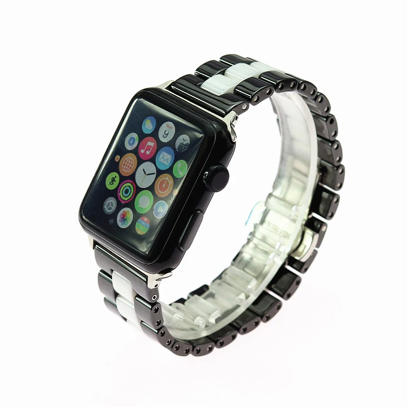 Керамический ремешок для Apple Watch 38 мм 42 мм смарт-часы ремешок браслет керамический ремешок iWatch 2 3 высокое качество
