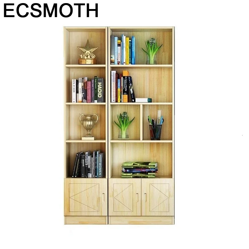 cheap Cabinet Librero Estante Para Livro Kids Dekoration Rack Madera Vintage Wodden Retro Furniture Decoration Book Shelf Case