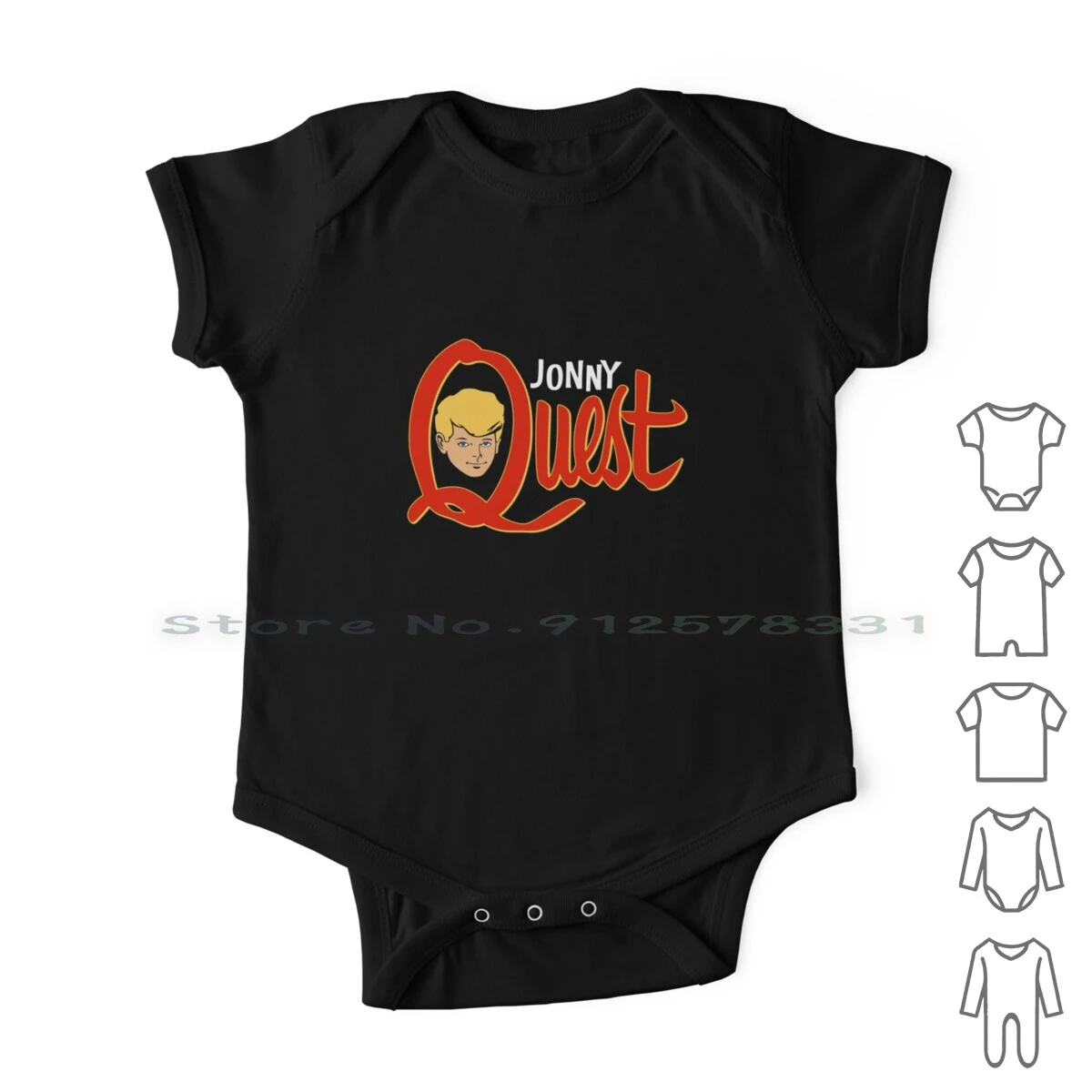 Quest camiseta, pegatina, calcomanía, Sudadera con capucha, máscara, ropa de bebé nacido, monos de algodón, Jonny Quest Tv, dibujos 60s| | - AliExpress