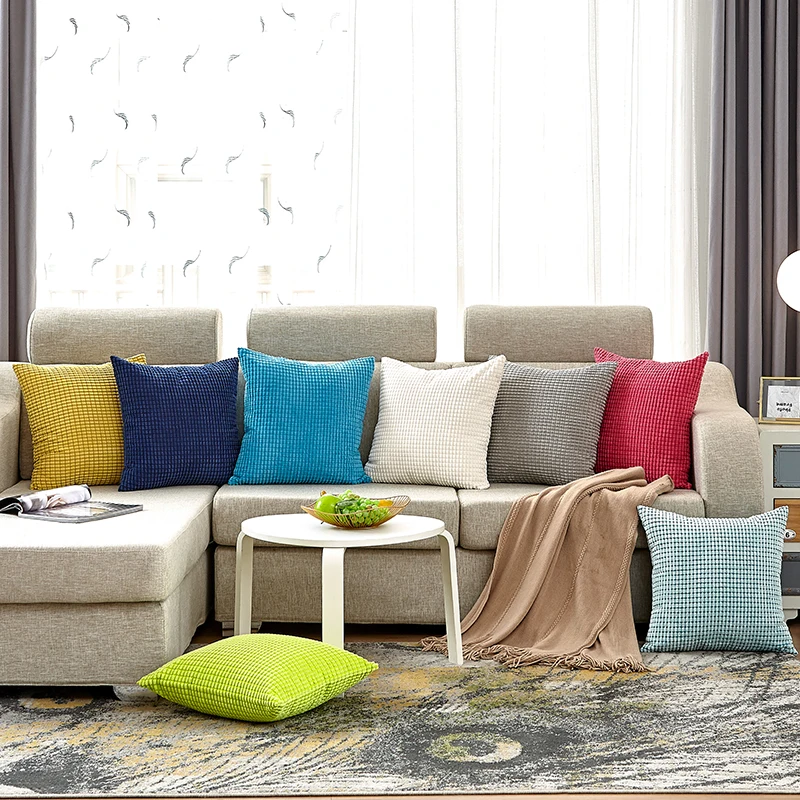 Наволочка для подушки в скандинавском стиле бархатная наволочка гостиной дивана