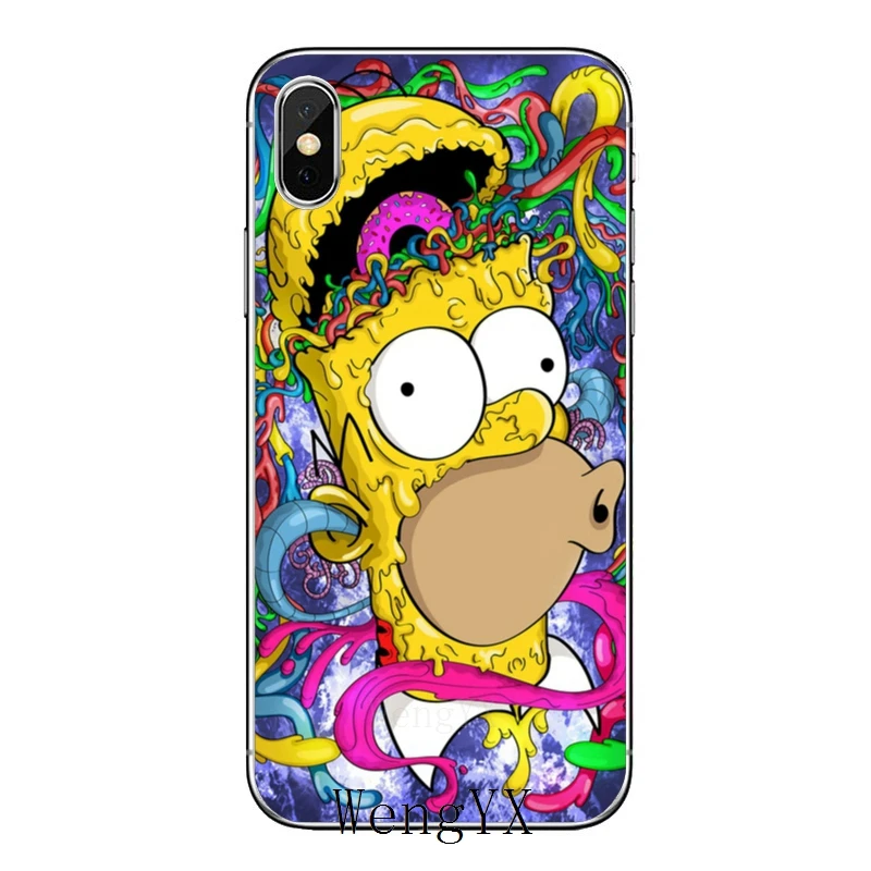 For Samsung Galaxy S10 Lite S9 S8 S7 S6 edge Plus S5 S4 Note 9 8 5 4 mini Bart Simpson cartoon Accessories phone case - Цвет: Preto-A-11